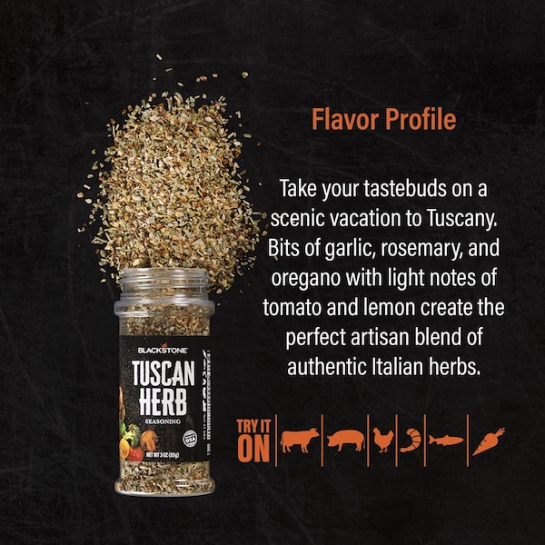 Blackstone Blackstone Tuscan Herb Seasoning 3 oz - 4162