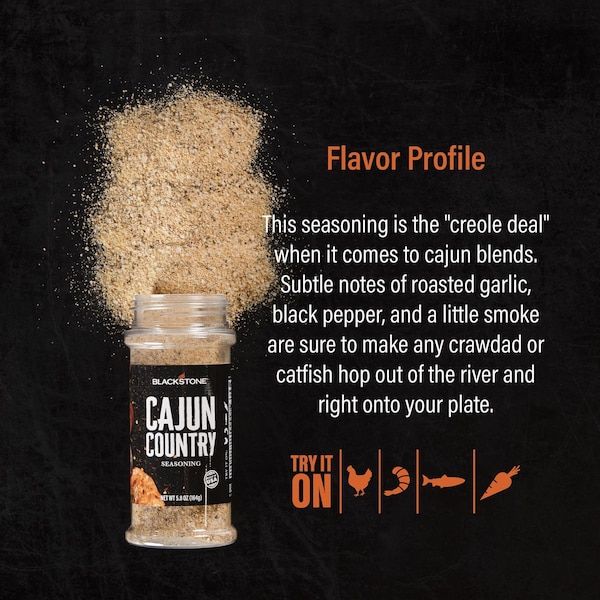 Blackstone Blackstone Cajun Country Seasoning BBQ Seasoning 5.8 oz - 4227