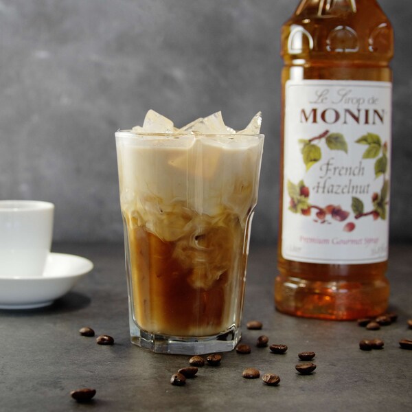 Monin Monin French Hazelnut Syrup 1 Liter Bottle, PK4 - M-FR245F