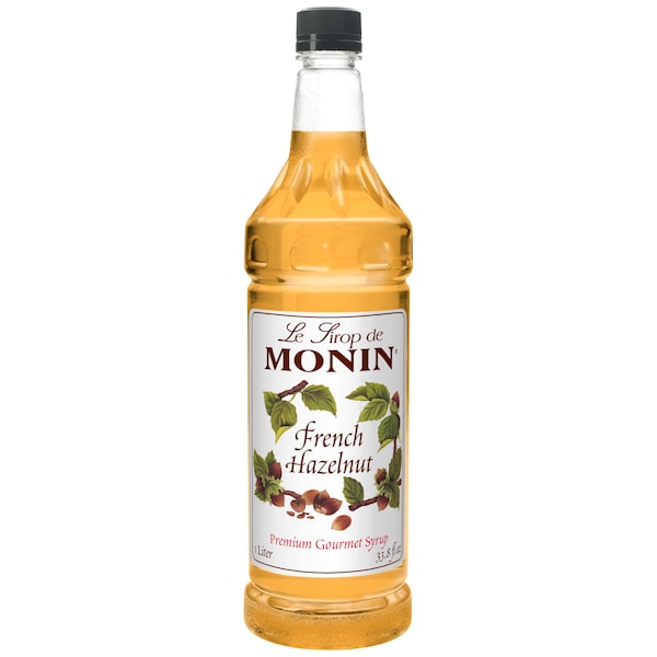 Monin Monin French Hazelnut Syrup 1 Liter Bottle, PK4 - M-FR245F