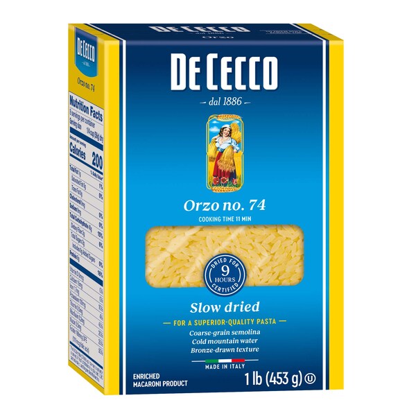De Cecco De Cecco No. 74 Orzo 1lbs, PK20 - VSA0074