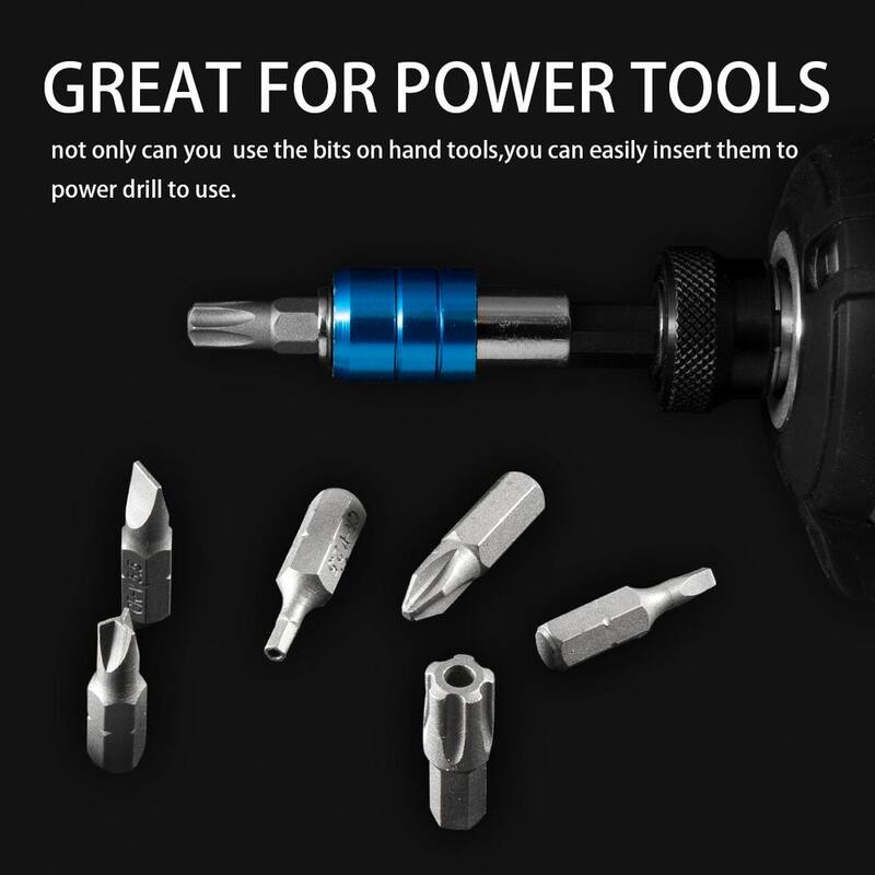 Set de puntas de atornillador de acero de alta resistencia de 1/4 pulgadas XtremepowerUS (148 piezas) - 33808