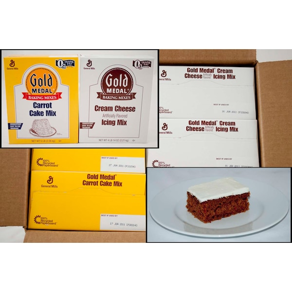 Gold Medal Baking Mixes Carrot Cake & Cream Cheese Icing Mix 4.96lbs, PK6 - 16000-11129
