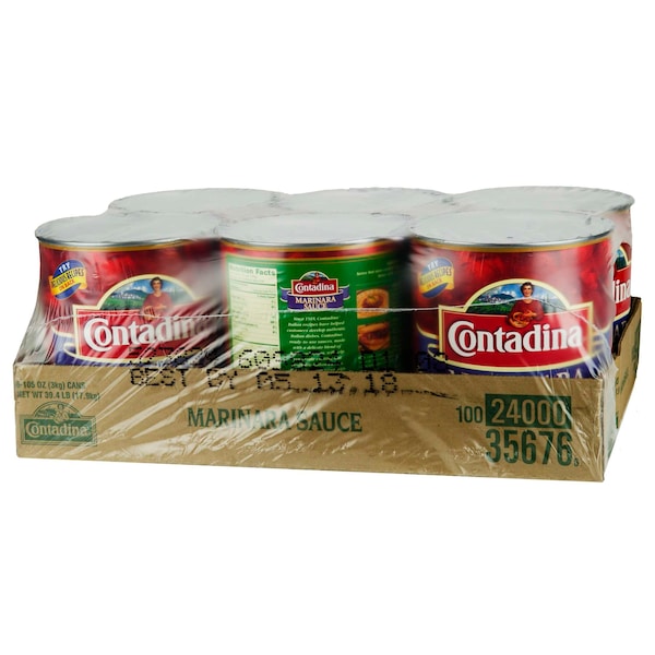 Del Monte Del Monte Contadina Marinara Sauce No 10 Can, PK6 - 2001672