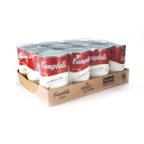 Campbells Condensed Soup Red & White Chicken With Rice Soup 50 oz., PK12 - 000001526