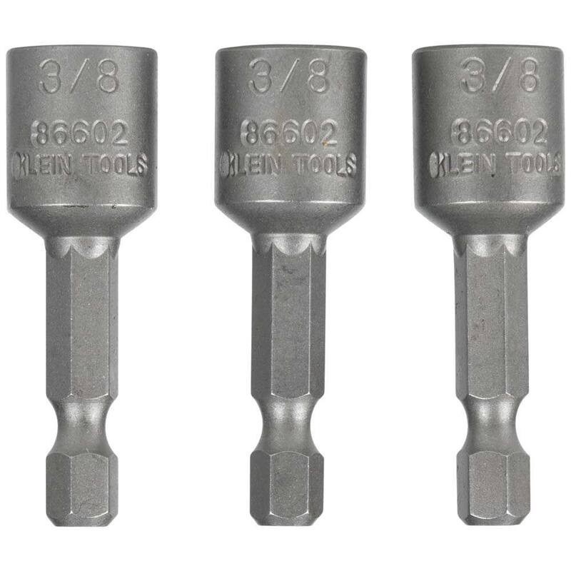 Herramientas Klein 3/8 pulg. Controladores magnéticos de hexágono (paquete de 3) - 86602