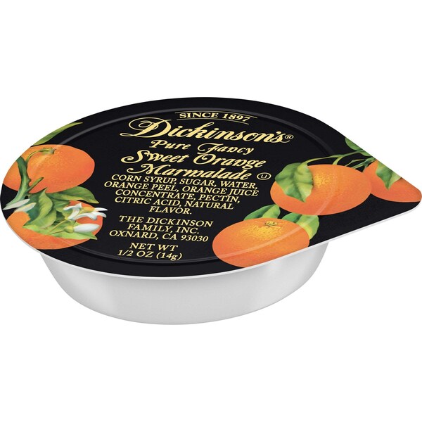 Dickinson Dickinson Portion Control Orange Marmalade 0.5 oz. Jar, PK200 - 5150021118