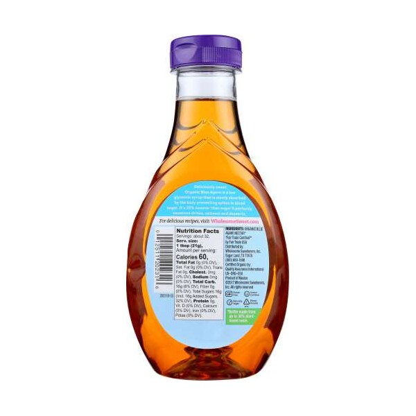 Wholesome Sweetener Wholesome Sweeteners Fair Trade Organic Blue Agave 23.5 oz. Btl, PK6 - 20231