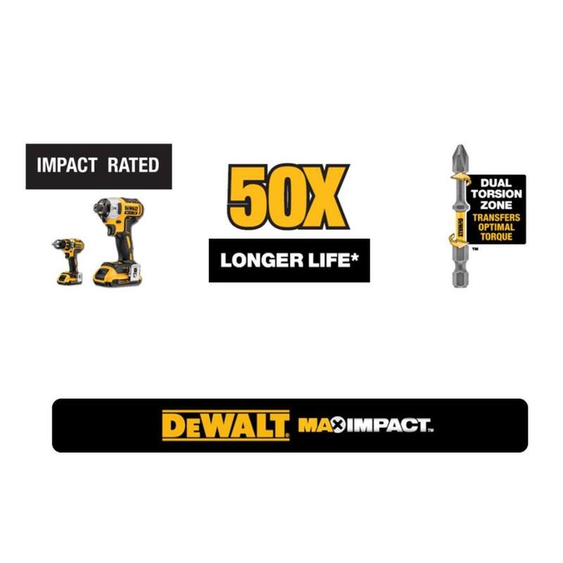 Juego de puntas de vaso de acero al carbono DEWALT Max Impact de 3/8 pulgadas (6 piezas) con adaptador de 1/4 pulgadas y juego de extractores Max Impact (5 piezas) - DWASFSMI6XTRCT5