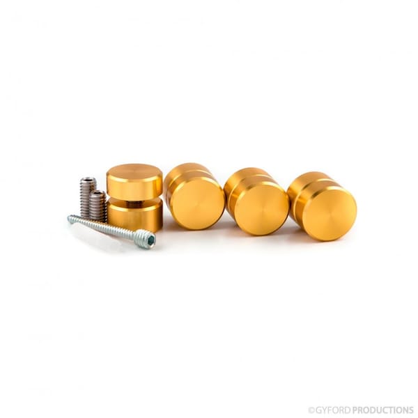 Gyford Décor Round Standoffs, Aluminum Brass Anodized - SOK-9-050BR