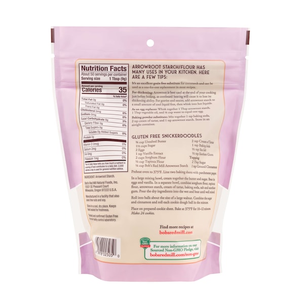 Bobs Red Mill Natural Foods Bob's Red Mill Gluten Free Arrowroot Starch Flour 16 oz. Bag, PK4 - 1030S164