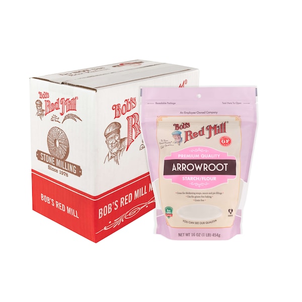 Bobs Red Mill Natural Foods Bob's Red Mill Gluten Free Arrowroot Starch Flour 16 oz. Bag, PK4 - 1030S164