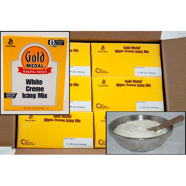 Gold Medal Gold Medal Baking Mixes White Creme Icing Mix 5lbs, PK6 - 16000-11212