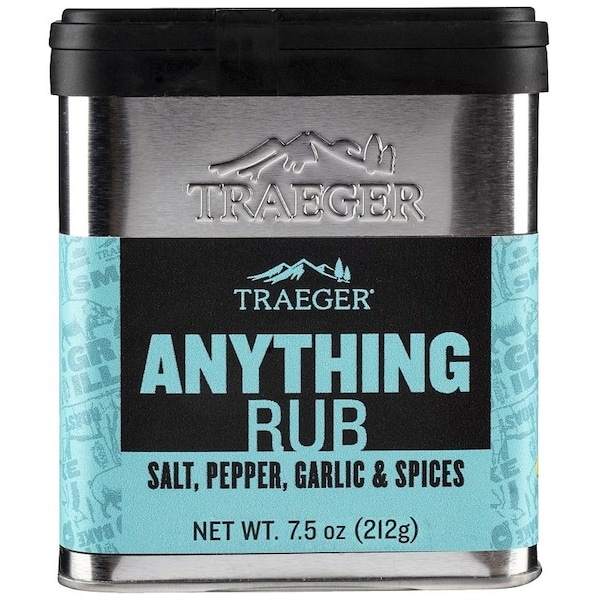Traeger Anything BBQ Rub, Savory Flavor, 7.5 oz Tin - SPC207