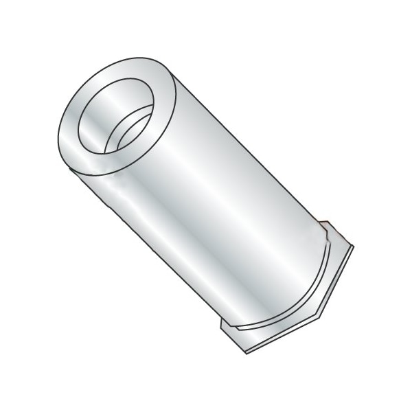 Newport Fasteners Round Standoffs, #6-32 Thrd Sz, 3/4 in Bd L, Steel Zinc, 1000 PK - 747170