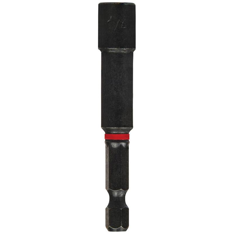 Juego de 3 piezas de puntas de taladro para tuercas de acero S2 de 1/4 pulgadas para impacto profesional de Klein Tools - 32792