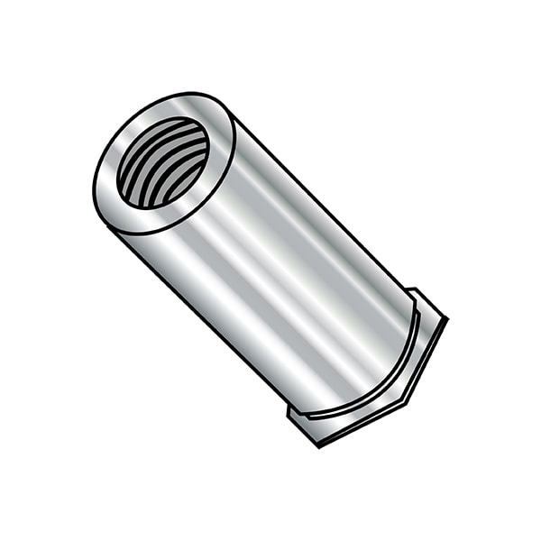 Zoro Select Round Standoffs, #4-40 Thrd Sz, 9/16 in Bd L, 18-8 Stainless Steel Plain, 1000 PK - 0409SCBSOS