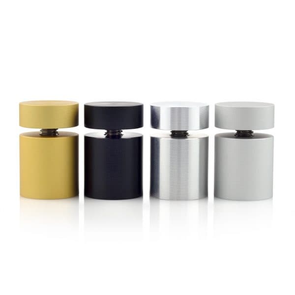 Simply Standoffs Complete 1/2"D x 1/2"L SIMPLY Standoff Kit - Matte Silver - OEMK-050MS