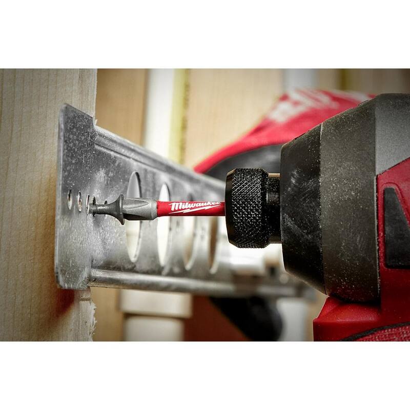 Milwaukee SHOCKWAVE Impact Duty 2 pulg. x 1/4 pulg. Punta de destornillador de acero aleado SL#10 (1 paquete) - 48-32-4918