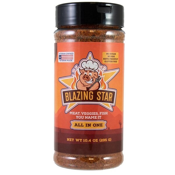 Blazing Star All-In-One Seasoning, Garlic, Salt, Onion, 10.4 oz - BZ00115-C