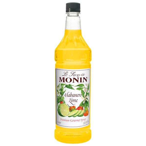 Monin Monin Habanero Lime Syrup 1 Liter Bottle, PK4 - M-FR146F