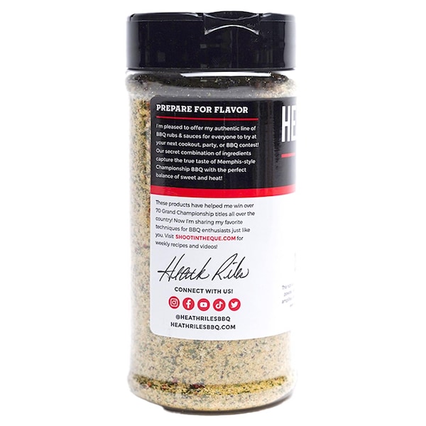 Heath Riles Bbq Heath Riles BBQ Garlic Butter BBQ Rub 10 oz - HRB0050