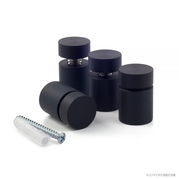 Simply Standoffs Complete 3/4"D x 3/4"L SIMPLY Standoff Kit - Matte Black - OEMK-075BL