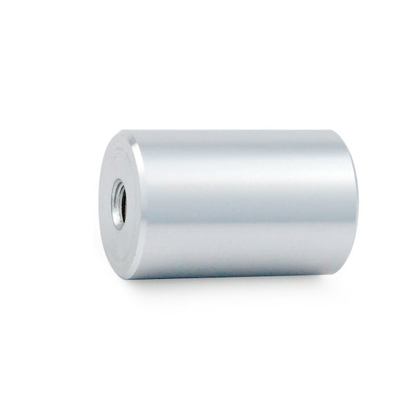 Gyford Round Standoffs, 5/16"-18 Thrd Sz, 1-1/2 in Bd L, Aluminum Clear Anodized, 1 in OD - SO-9150