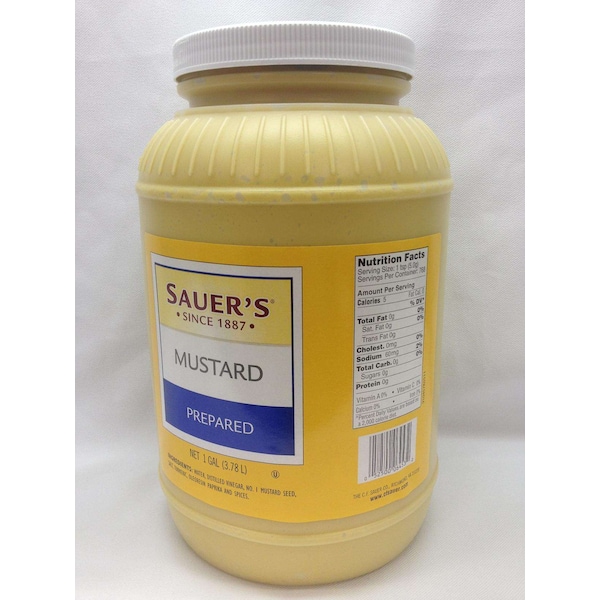 Sauer Salad Sauer's Mustard 1 gal. Jug, PK4 - 06453