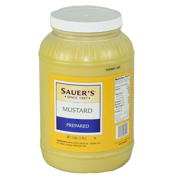 Sauer Salad Sauer's Mustard 1 gal. Jug, PK4 - 06453