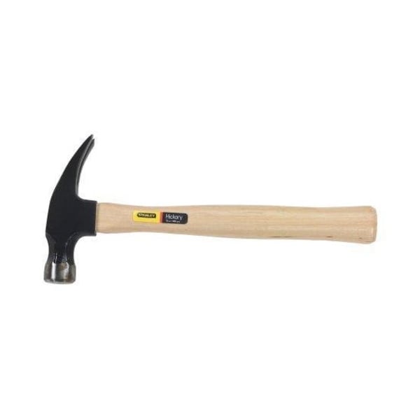 Stanley 16 oz. Straight Claw Hammer, Hickory Handle, Steel Head - 51-716