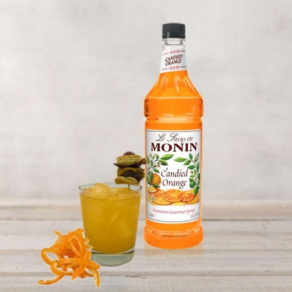 Monin Monin Candied Orange Syrup 1 Liter Bottle, PK4 - M-FR087F