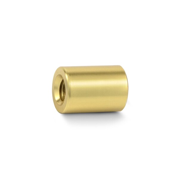 Gyford Round Standoffs, #10-24 Thrd Sz, 1/2 in Bd L, Aluminum Brass Anodized, 3/8 in OD - SO-050BR