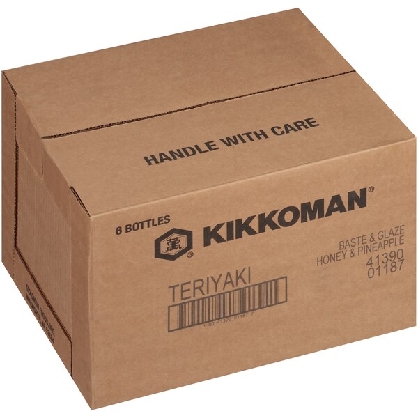Kikkoman Kikkoman Teriyaki Baste & Glaze Honey & Pineapple Sauce 5lbs, PK6 - 01187