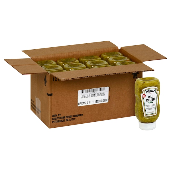 Heinz Heinz Easy Squeeze Dill Relish 12.7 fl. oz. Bottle, PK12 - 10013000001387
