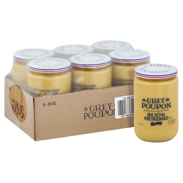 Grey Poupon Grey Poupon Mustard Dijon 1.5lbs Jar, PK6 - 10054400000556