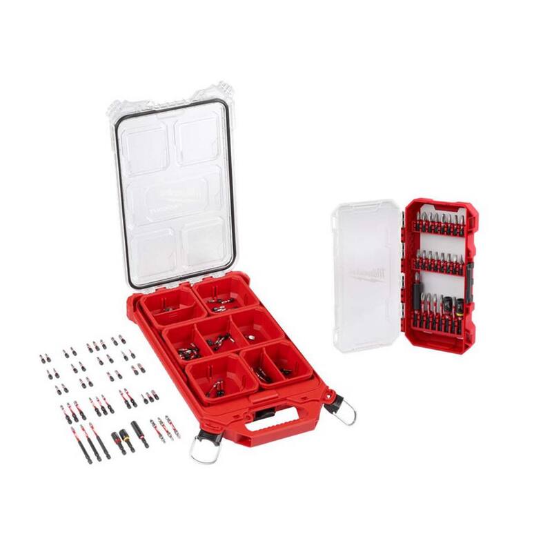 Set de puntas destornilladoras de aleación de acero para impacto Shockwave de Milwaukee con estuche Packout (115 piezas) - 48-32-5157-48-32-4095