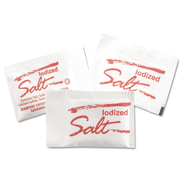 Diamond Crystal Salt Packet, .75gram, Bulk, PK3000 - OFX15261
