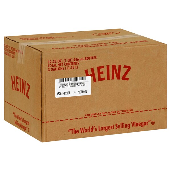 Heinz Heinz Distilled White Vinegar 32 oz. Bottle, PK12 - 10013000008546