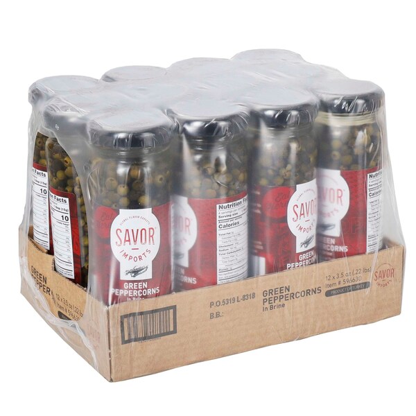 Savor Imports Savor Imports Green Peppercorn 3.5 oz., PK12 - 596630