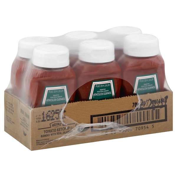 Heinz Heinz Jalapeno Ketchup 14 oz. Bottle, PK6 - 00013000709545