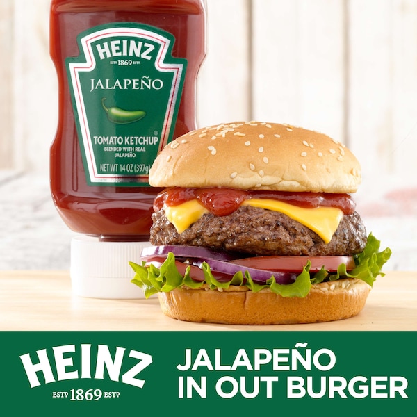 Heinz Heinz Jalapeno Ketchup 14 oz. Bottle, PK6 - 00013000709545
