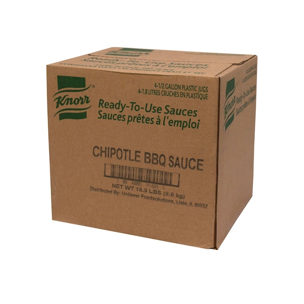 Knorr Knorr Ready To Use Chipotle Barbecue Sauce .5 gal. Jug, PK4 - 4800191665