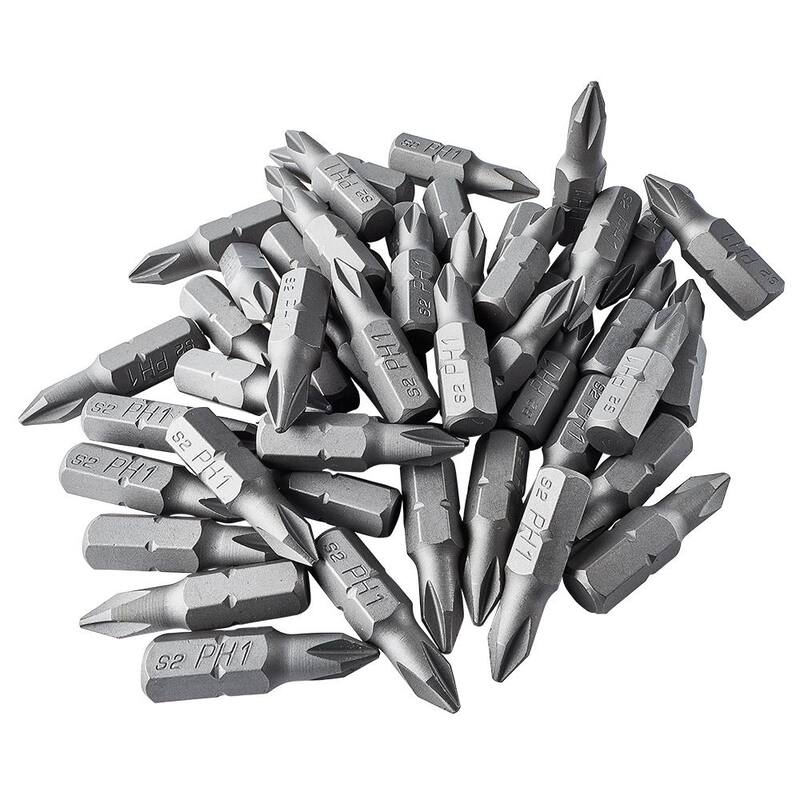 Juego de 50 puntas Phillips de acero de aleación ToolPro 1 en caja de almacenamiento interconectable - TP60610