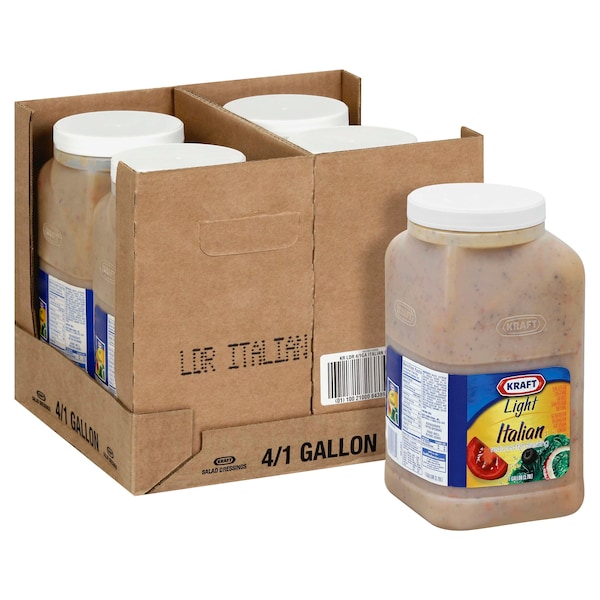 Kraft Light Done Right Reduced Fat Italian Dressing 1 gal. Container, PK4 - 10021000643896