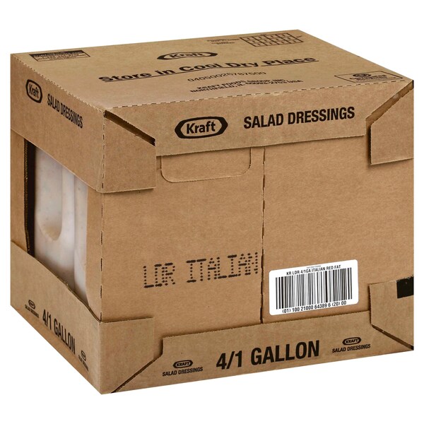 Kraft Light Done Right Reduced Fat Italian Dressing 1 gal. Container, PK4 - 10021000643896