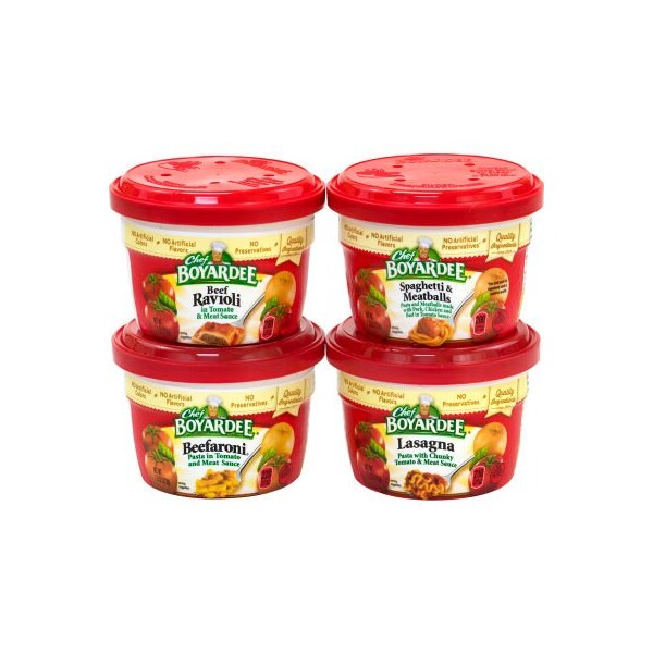 Green Rabbit Holdings CHEF BOYARDEE Microwavable Bowls Variety Pack, 7.5 oz, 12 Count - 22000759