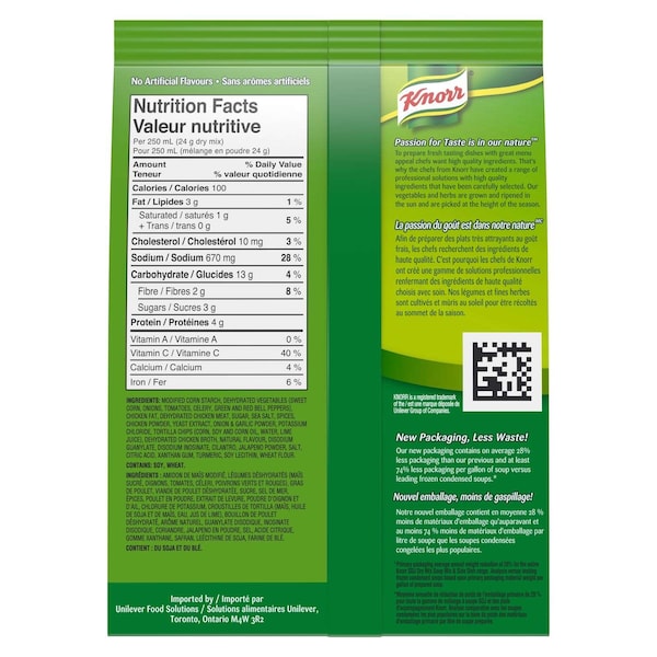 Knorr Knorr Soup Du Jour Chicken Tortilla Mix 14.4 oz., PK4 - 84124169