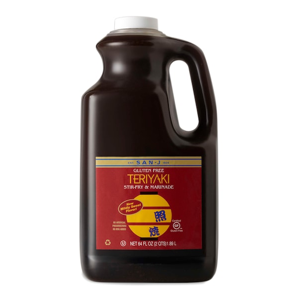 San-J International San-J Gluten Free Teriyaki Sauce 64 oz., PK6 - 10075810112455