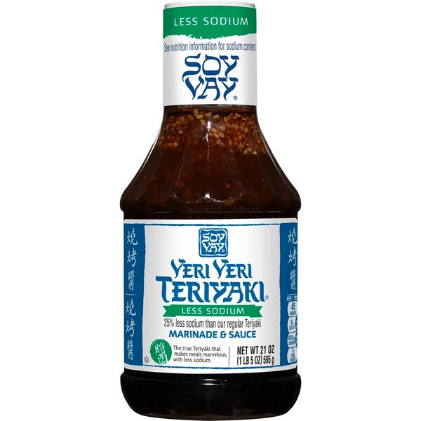 Soy Vay Veri.Veri Teriyaki Less Sodium 21 oz., PK6 - 22775